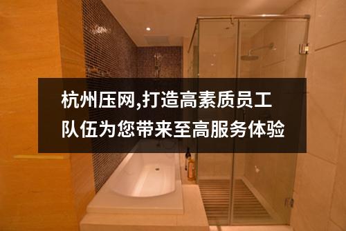 杭州压网,打造高素质员工队伍为您带来至高服务体验